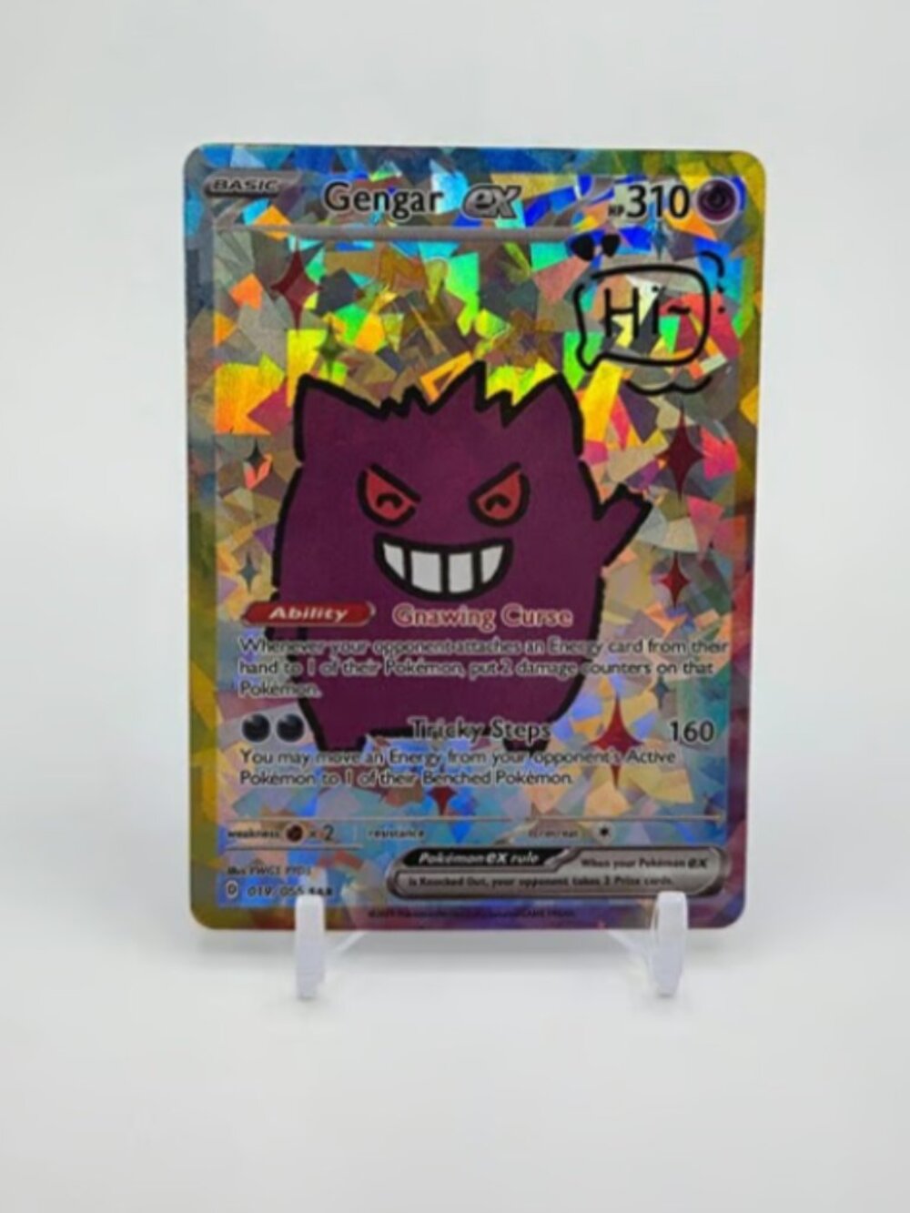 GENGAR Fan-Art READ DISCRIPTION: HOLO GENGAR Card GENGAR Pokemon Card p1